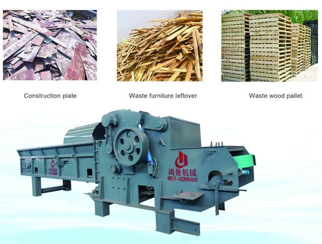 HJ 1250-600 Machine de déchiquetage de bois à tambour complet